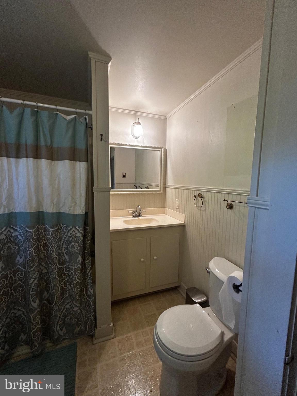22597 Pot Pie Road Wittman, MD 21676 - Photo 9 of 10 a bathroom with a toilet a sink and mirror