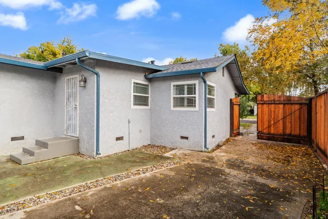 a front view of a house with a garage