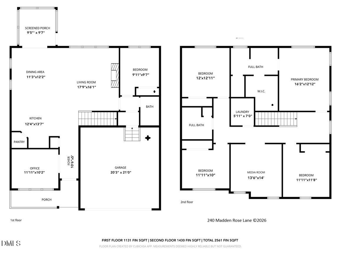 240 Madden Rose Loop Garner, NC 27529 - Photo 48 of 48 Floor Plan