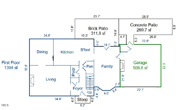 3930 St Marks Road Durham, NC 27707 - Photo 38 of 41 a picture of a open white and white walls