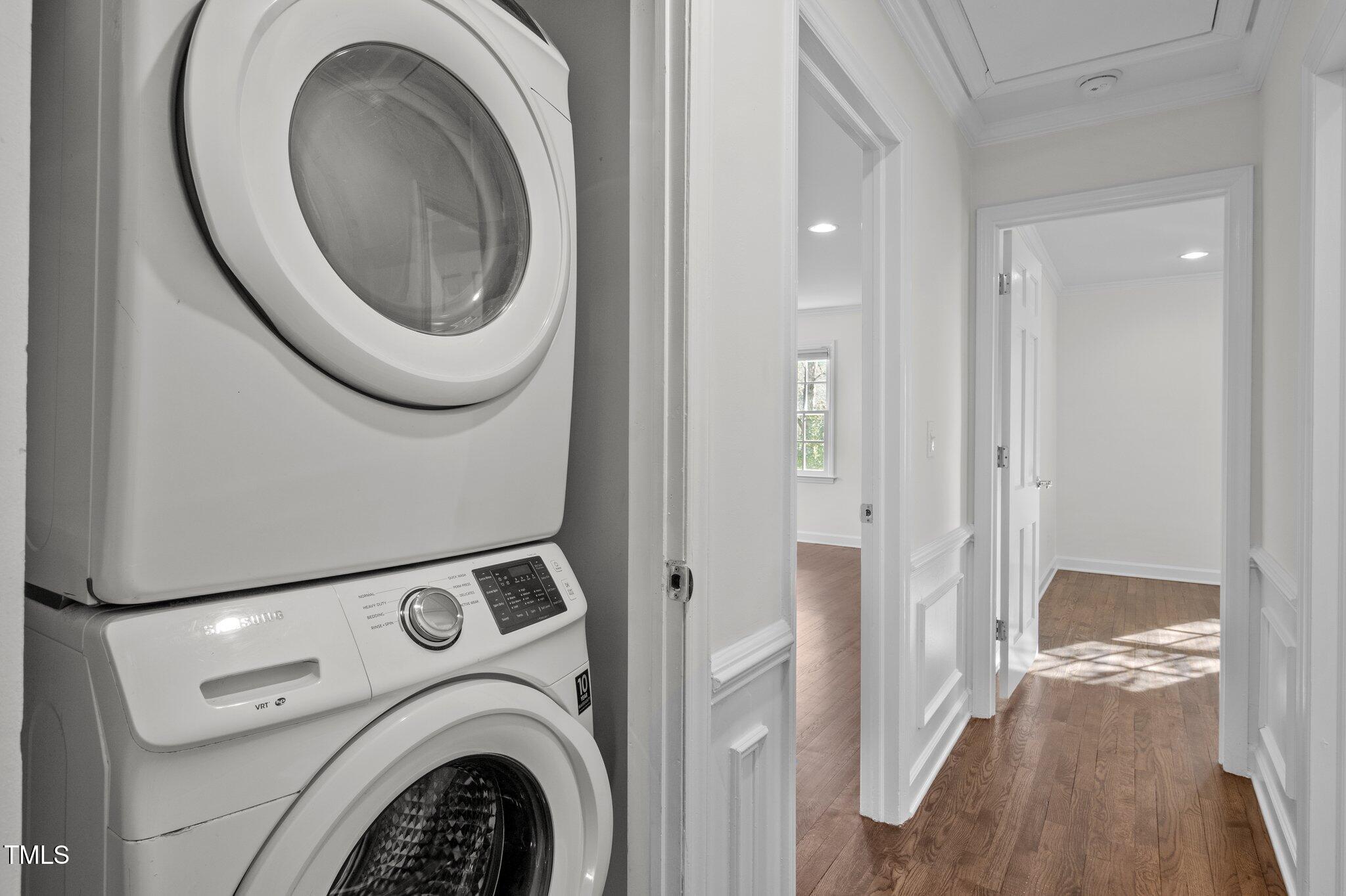3930 St Marks Road Durham, NC 27707 - Photo 30 of 41 a view of entryway with washer and dryer