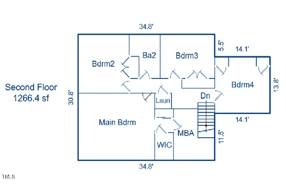 3930 St Marks Road Durham, NC 27707 - Photo 39 of 41 a picture of a floor plan