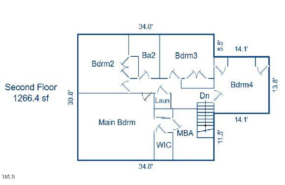 3930 St Marks Road Durham, NC 27707 - Photo 41 of 41 a picture of a floor plan