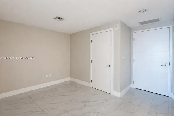 a view of an empty room