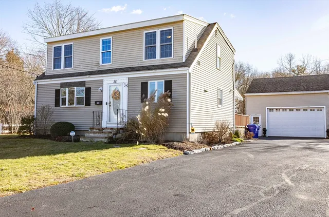 a view of a house with a patio