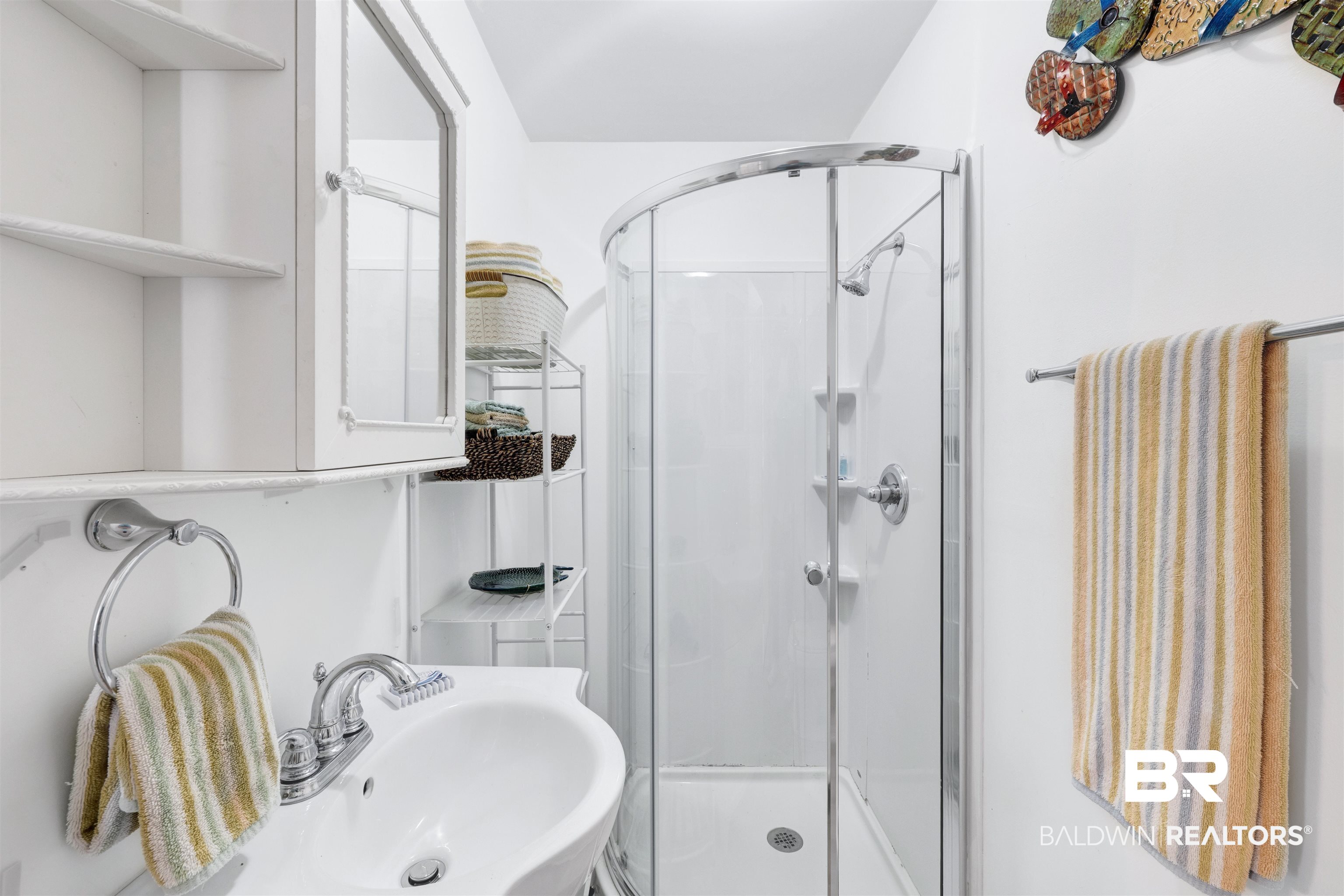 23770 Miflin Road Elberta, AL 36530 - Photo 16 of 38 Full bathroom featuring a sink and a stall shower
