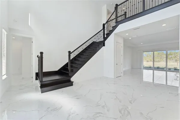 a very nice looking room with a chandelier