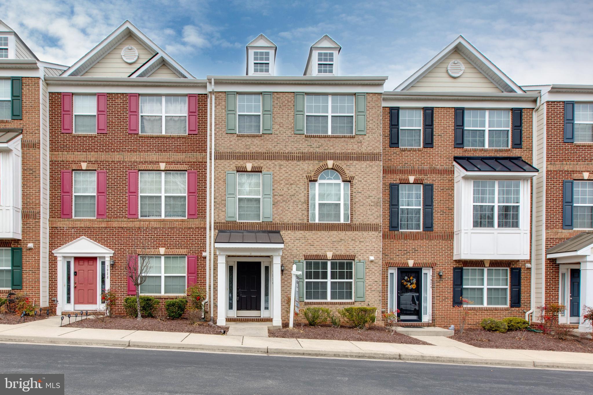 a front view of a residential apartment building