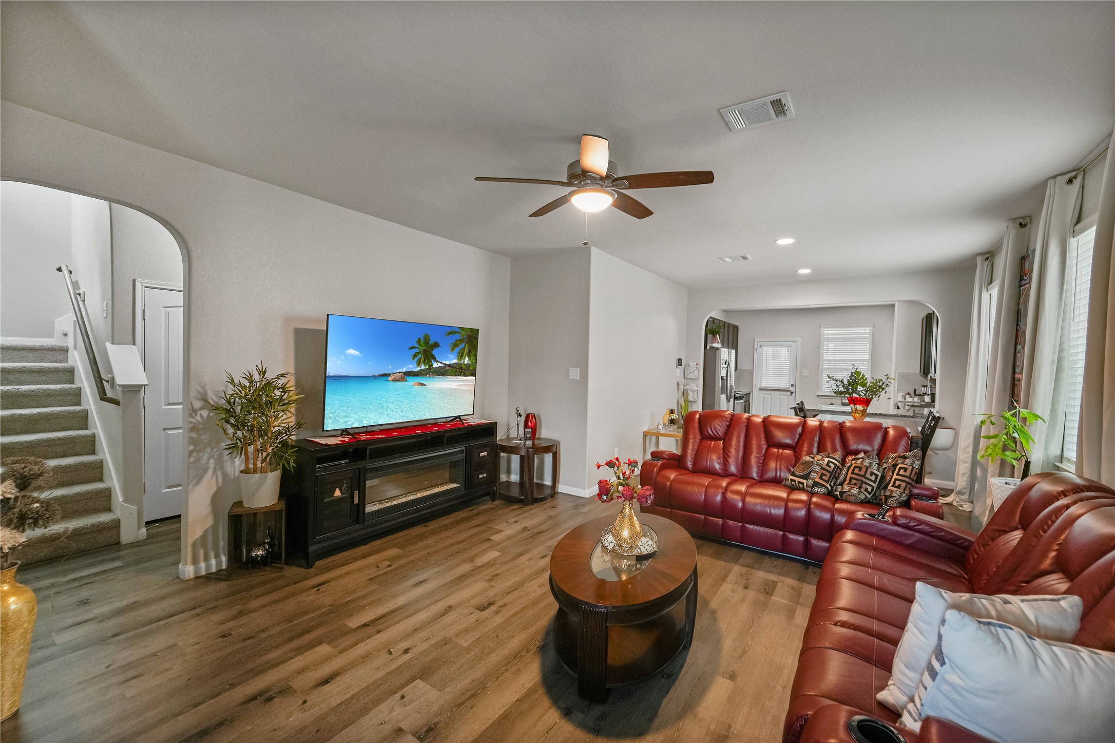 23659 Goodfellow Drive Spring, TX 77373 - Photo 3 of 25 a living room with furniture and a flat screen tv