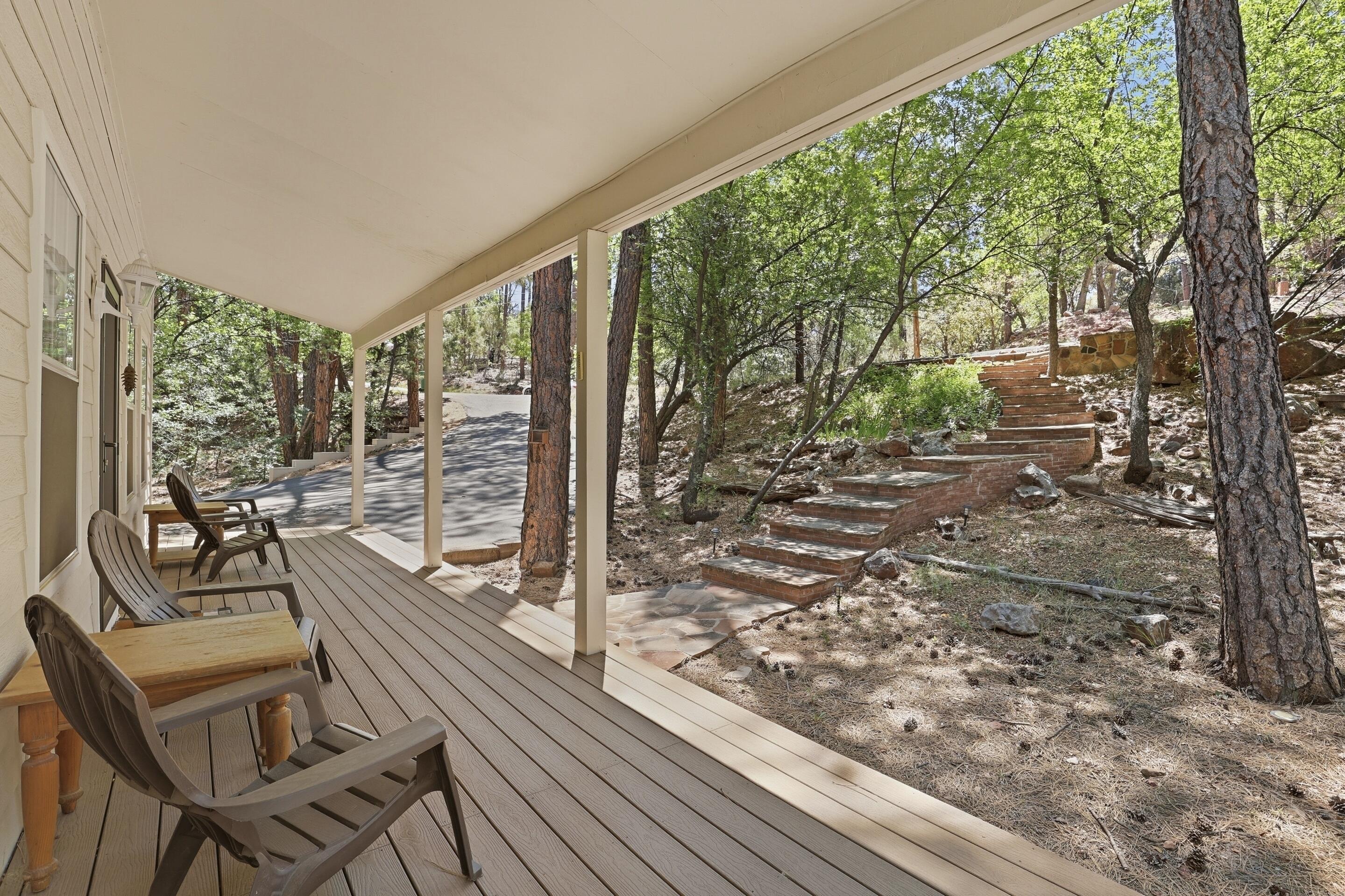 6322 Sharyn Road Pine, AZ 85544 - Photo 4 of 37 a view of a balcony with chairs
