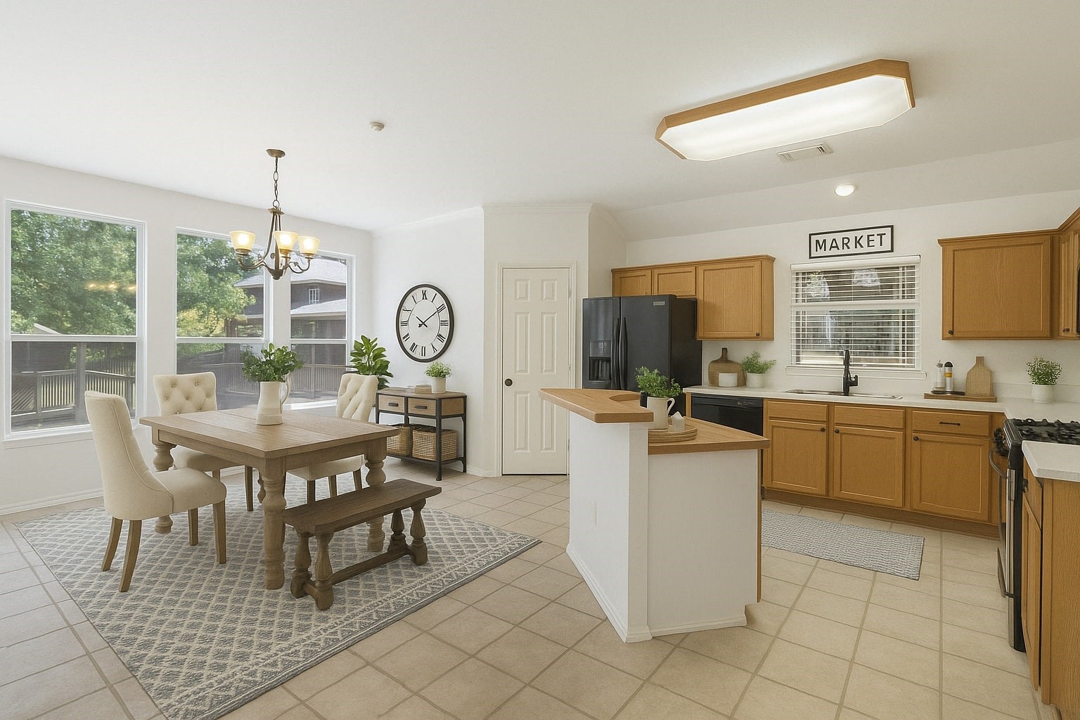 11534 Clint Parker Road Conroe, TX 77303 - Photo 11 of 50 a living room with furniture a fireplace and a chandelier