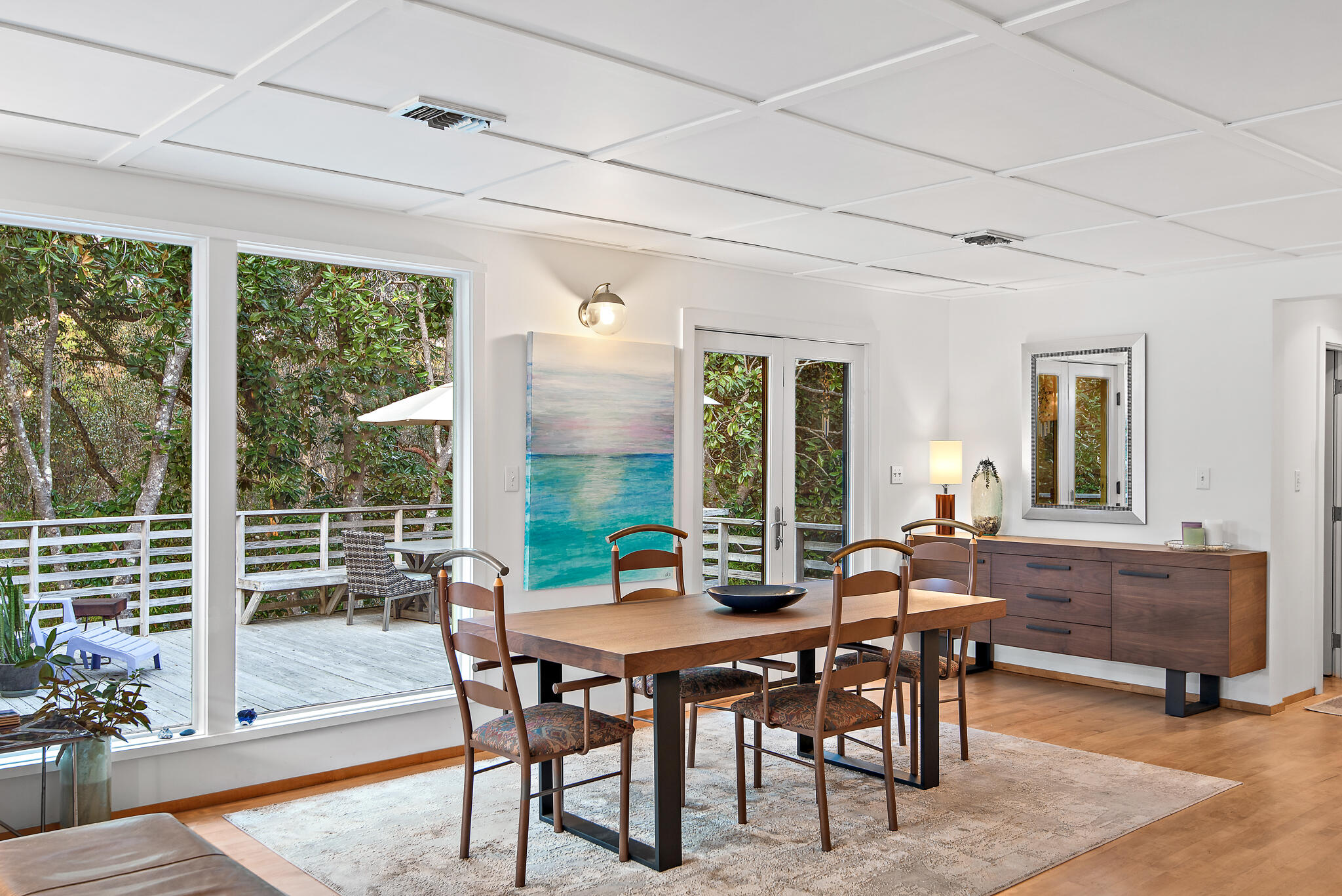 235 North Bishop Road Santa Rosa Beach, FL 32459 - Photo 13 of 68 a view of a dining room with furniture window and outside view