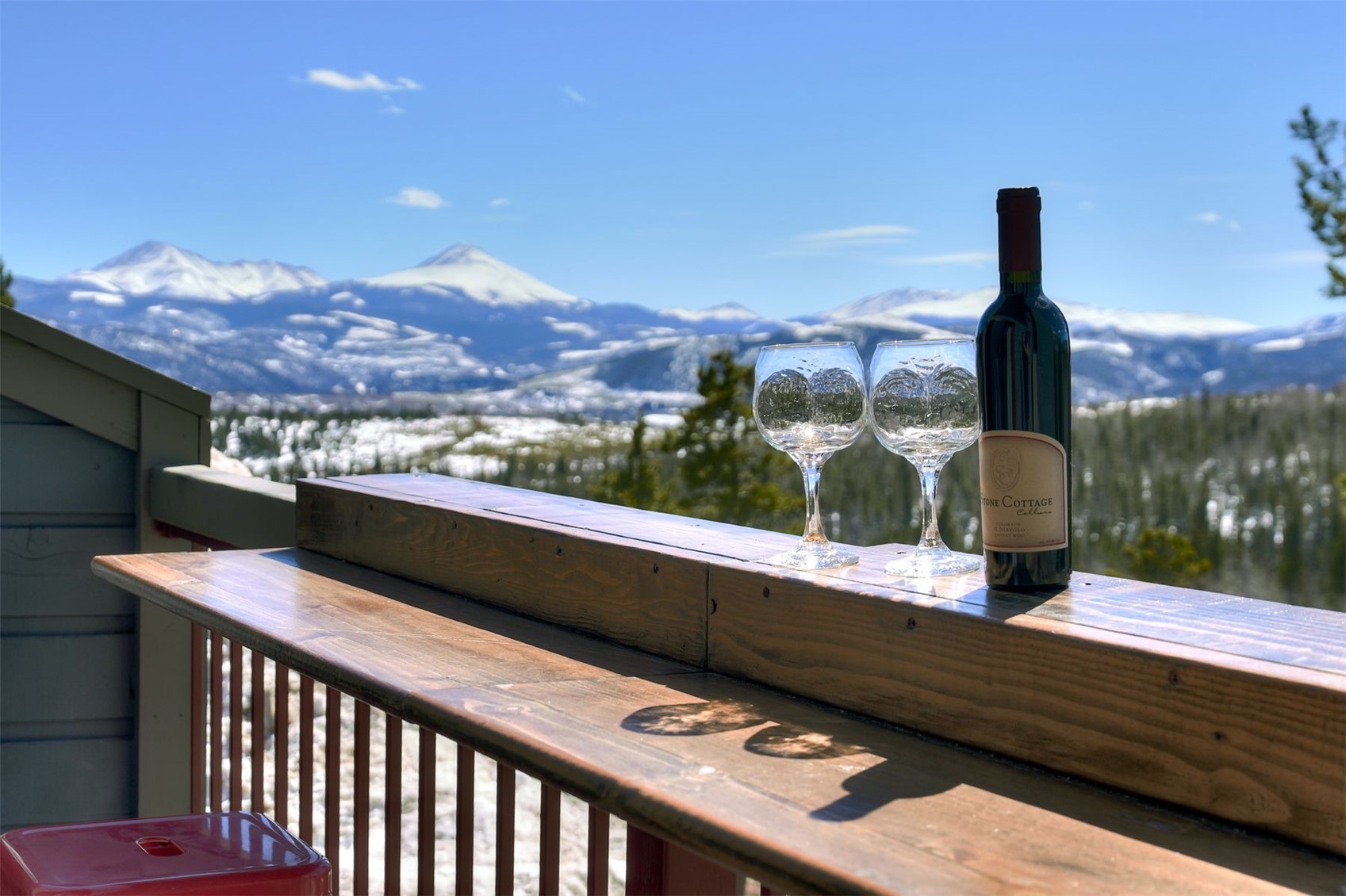 9460 Ryan Gulch Road, Unit 9460 Silverthorne, CO 80498 - Photo 29 of 39 a view of a city from a balcony