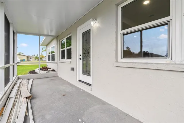 a view of a house with a porch