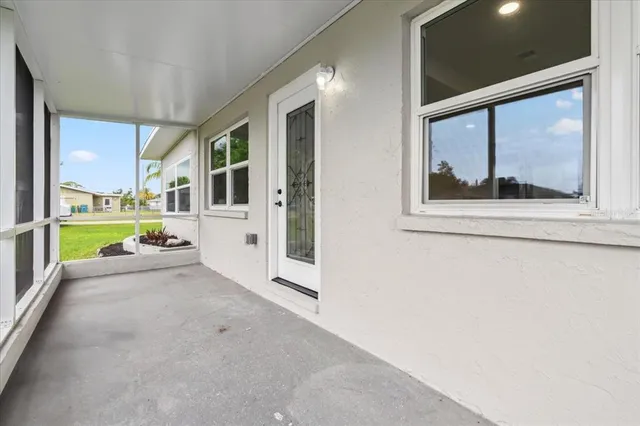 a view of a house with a porch