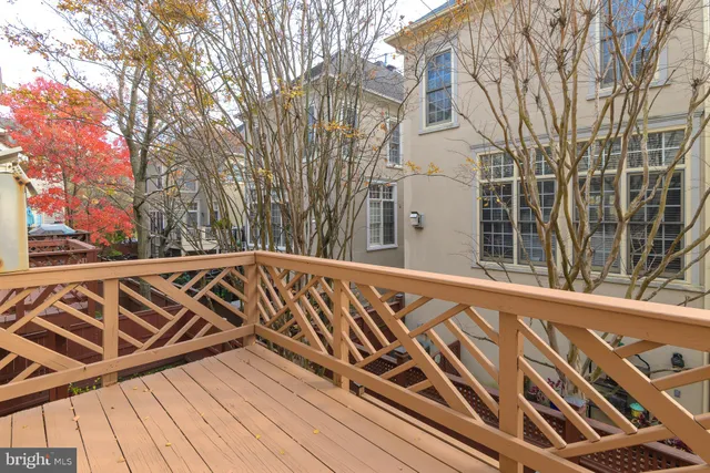 a view of a wooden bridge