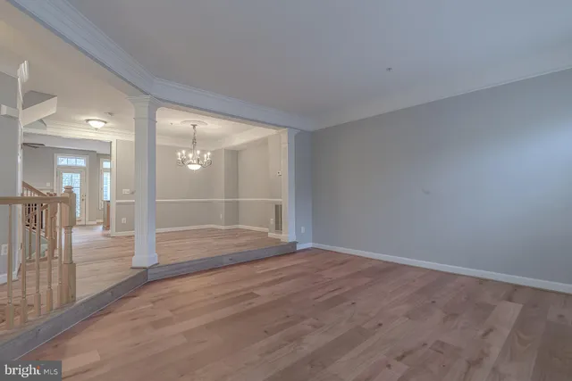 wooden floor in an empty room