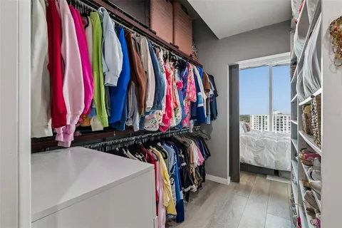 a view of a city with tall buildings