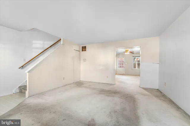 a view of an empty room