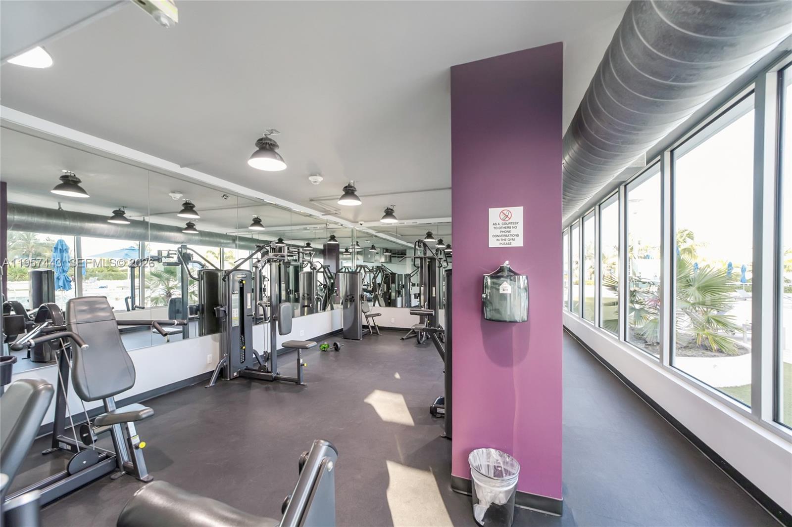100 Lincoln Road, Unit 732 Miami Beach, FL 33139 - Photo 17 of 20 a view of a room with gym equipment