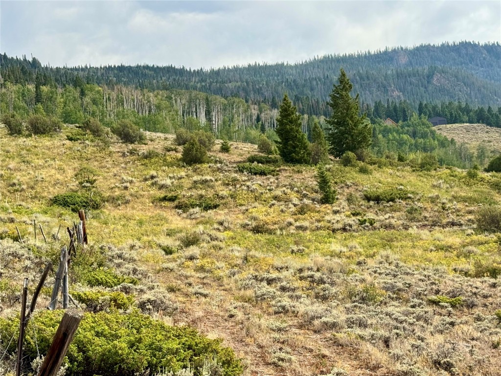 a view of lake with mountain