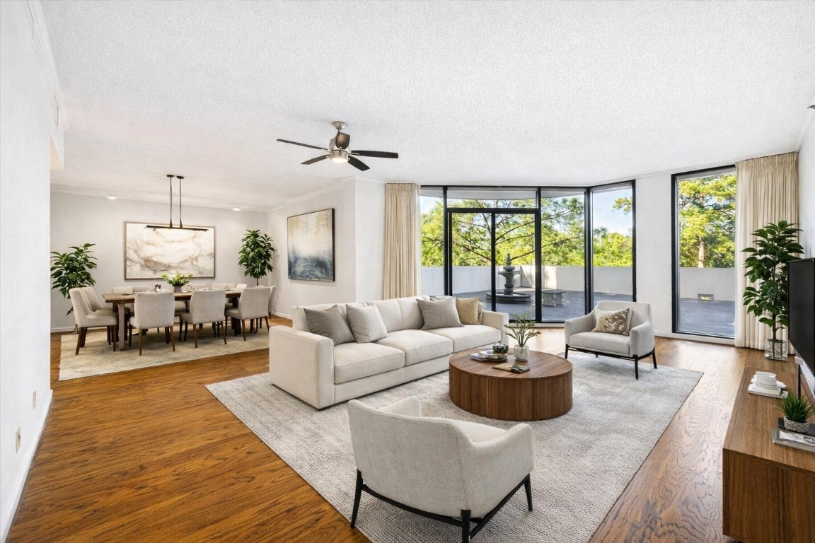 Virtually Staged Living Dining Combo