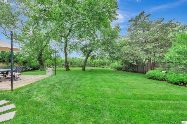a view of a backyard with a garden