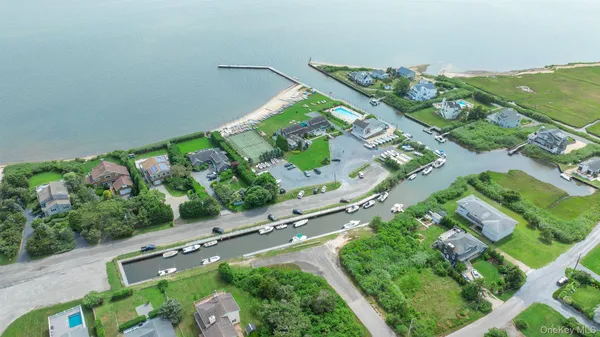 an aerial view of a city