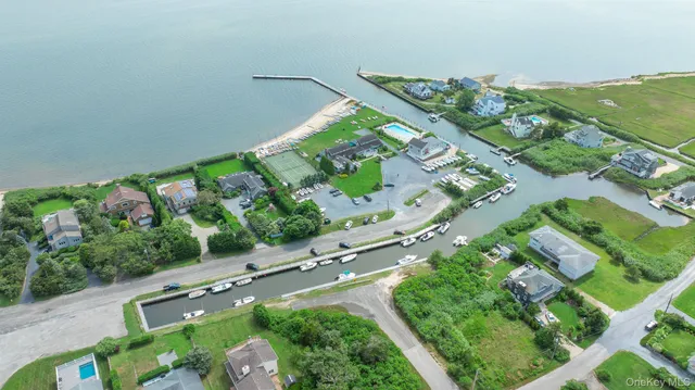 an aerial view of a city