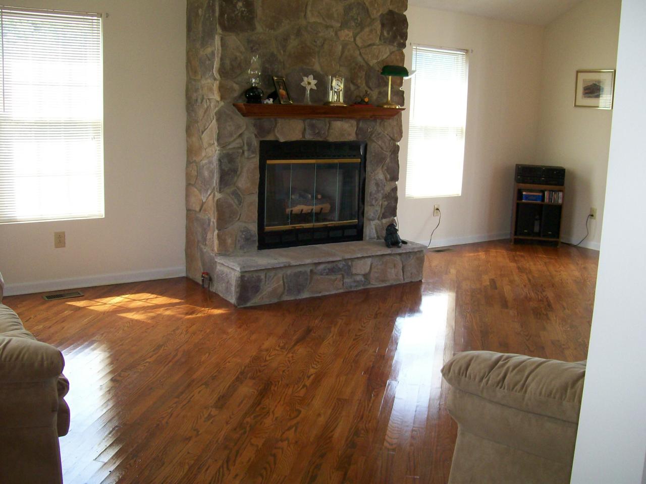 207 Farmington Road Hardy, VA 24101 - Photo 2 of 18 a living room with furniture and a fireplace