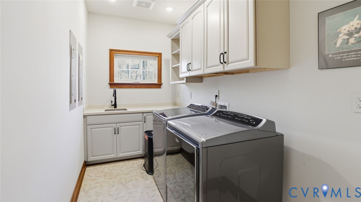 2560 Chartstone Drive Midlothian, VA 23113 - Photo 18 of 44 a utility room with sink dryer and washer