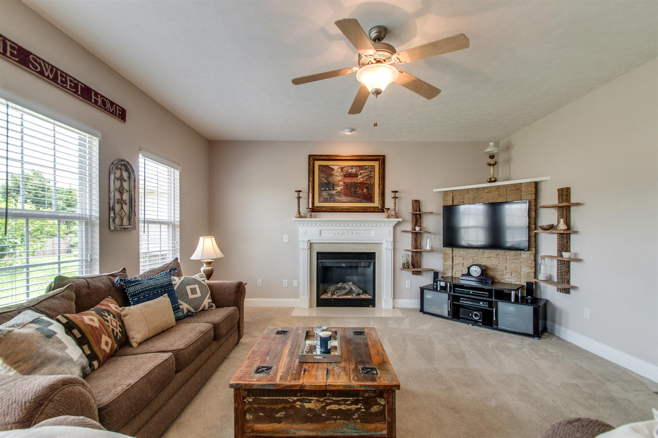 920 Morning Road Nashville, TN 37013 - Photo 6 of 29 Gas fire place starts with just a switch
