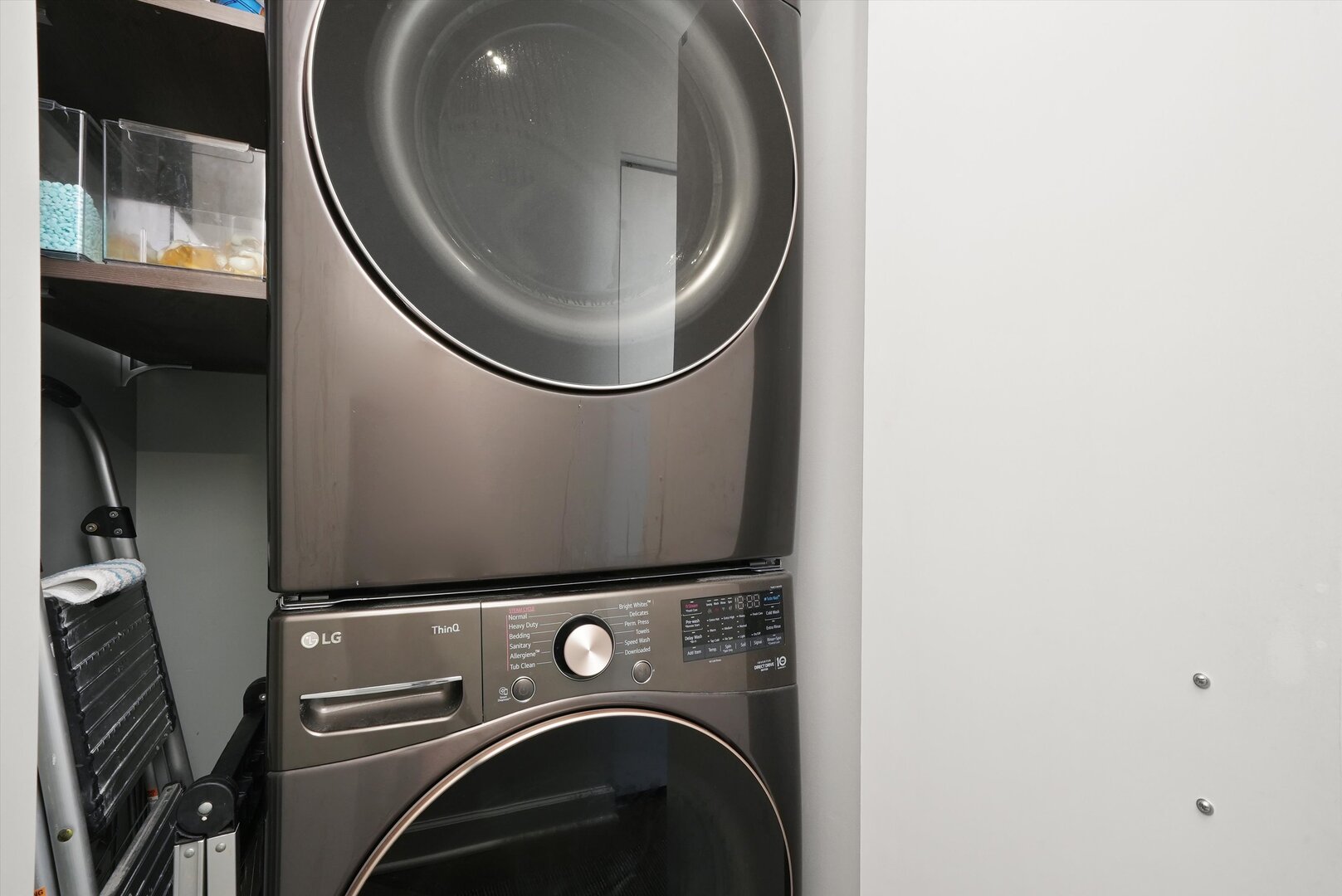 1201 South Prairie Avenue, Unit 2403 Chicago, IL 60605 - Photo 30 of 52 a close up view of a washer and dryer