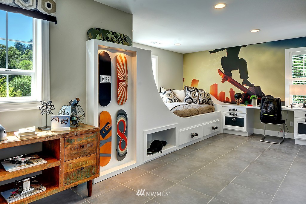 9911 Northeast 158th Street Bothell, WA 98011 - Photo 19 of 25 a bedroom with furniture and window