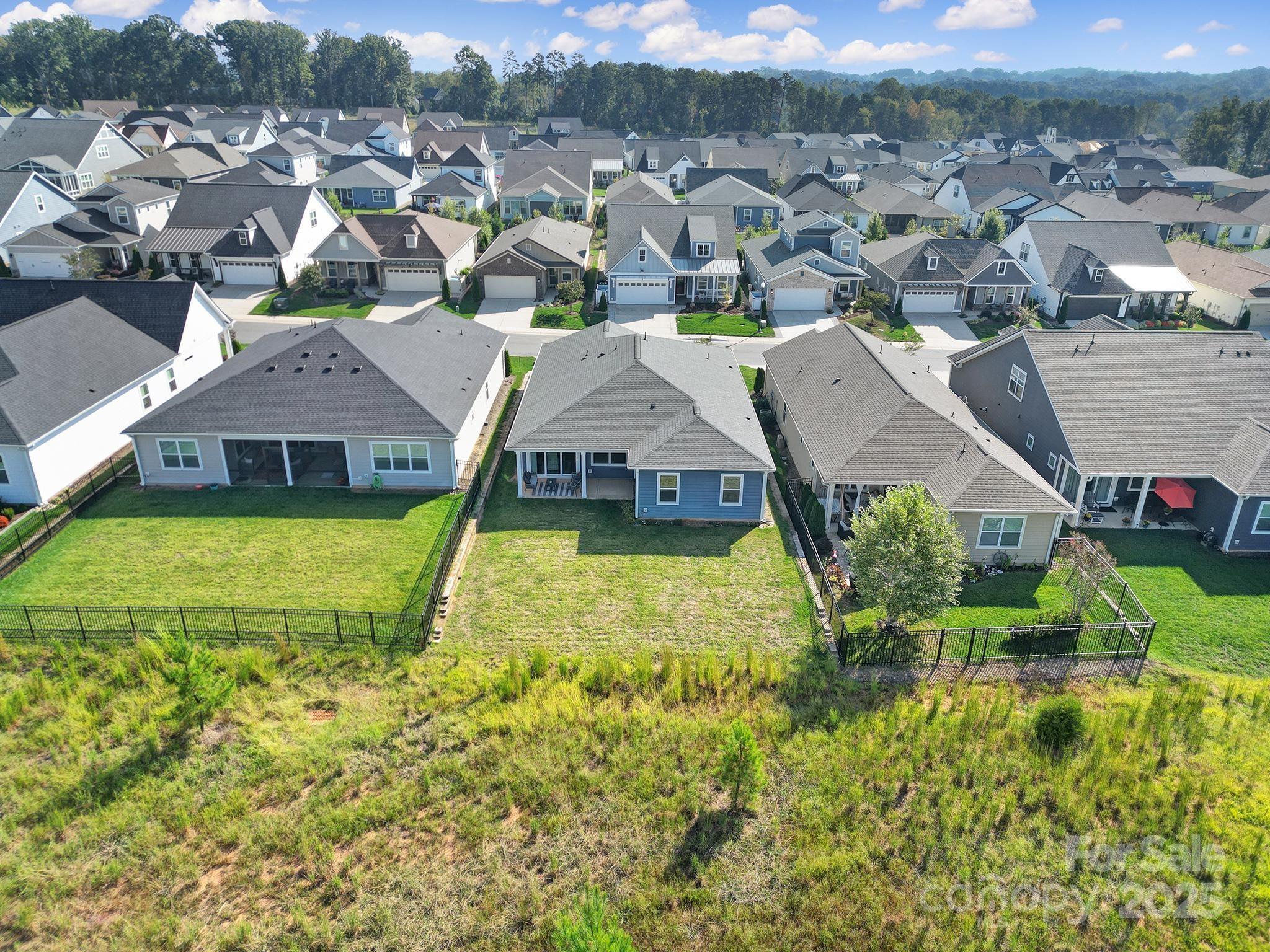 6255 Scuttle Lane, Unit 1104 Denver, NC 28037 - Photo 32 of 45 an aerial view of residential houses with yard and mountain view in back