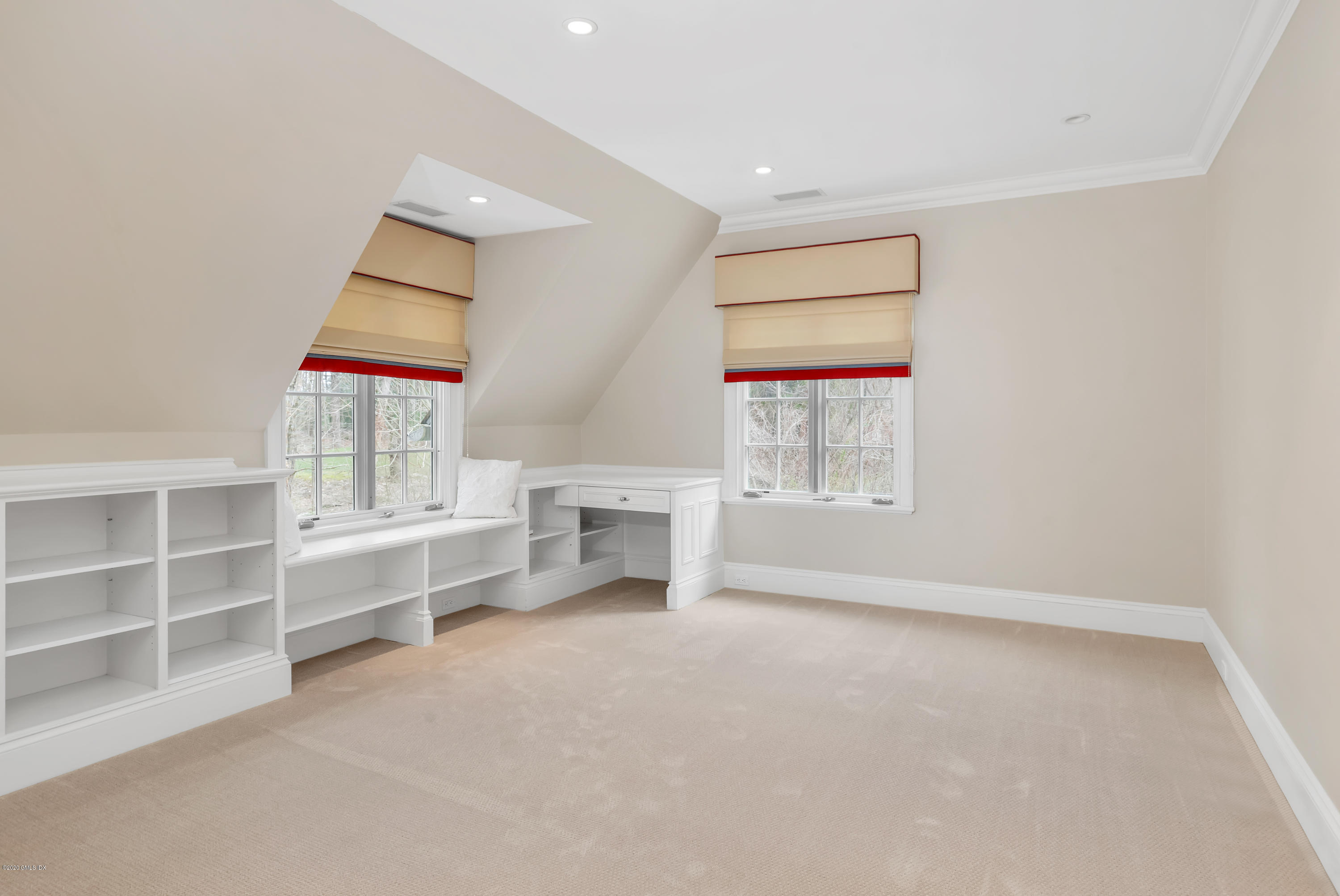 397 Riversville Road Greenwich, CT 06831 - Photo 14 of 21 an empty room with windows and walls