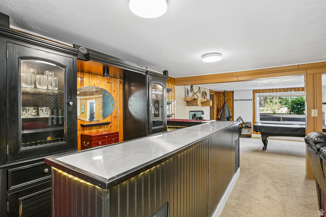 400 High Bench Road Alpine, UT 84004 - Photo 14 of 34 Built-in bar with glass-front cabinetry and integrated lighting