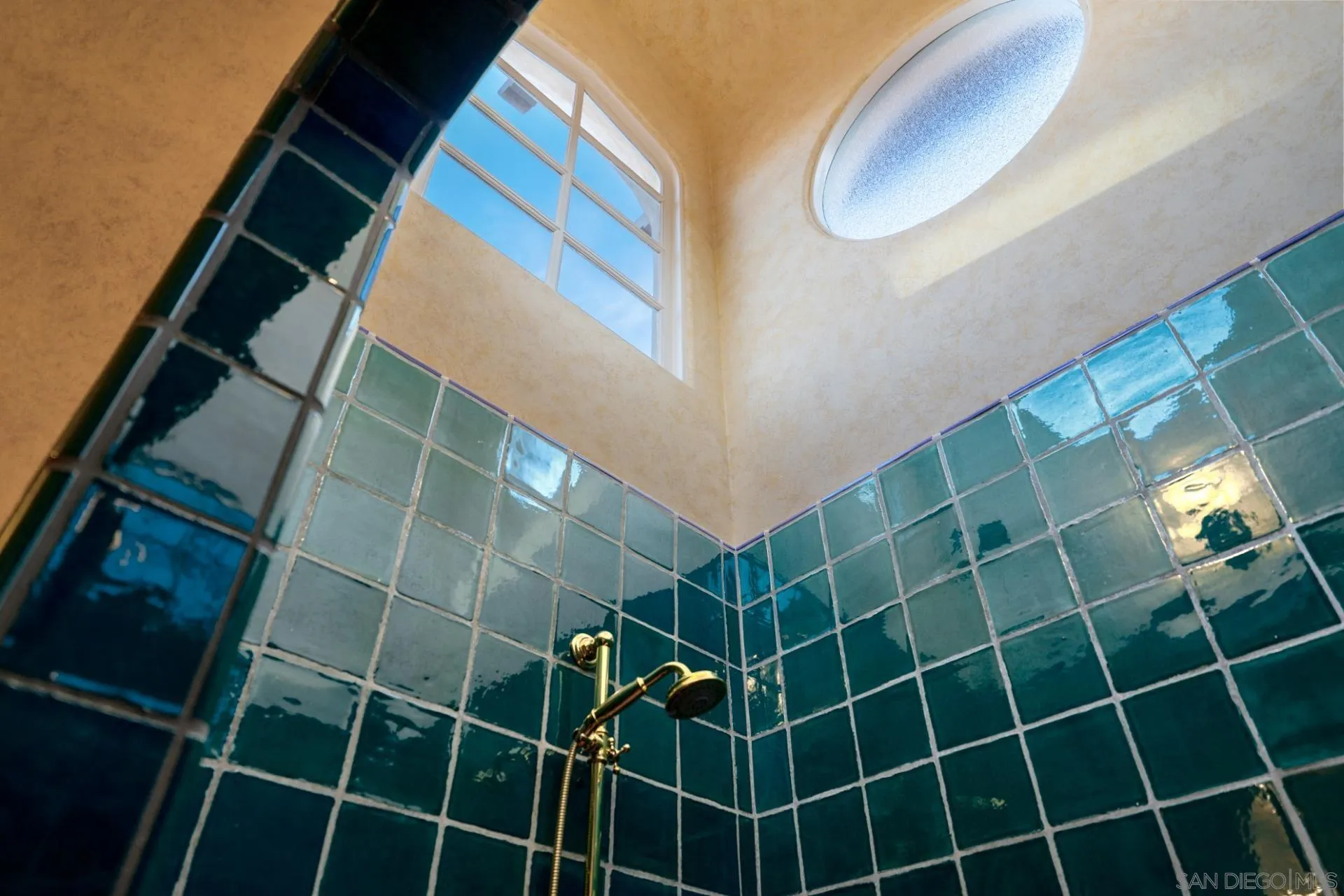 6174 El Tordo Rancho Santa Fe, CA 92067 - Photo 39 of 58 a bathroom with a shower and a mirror