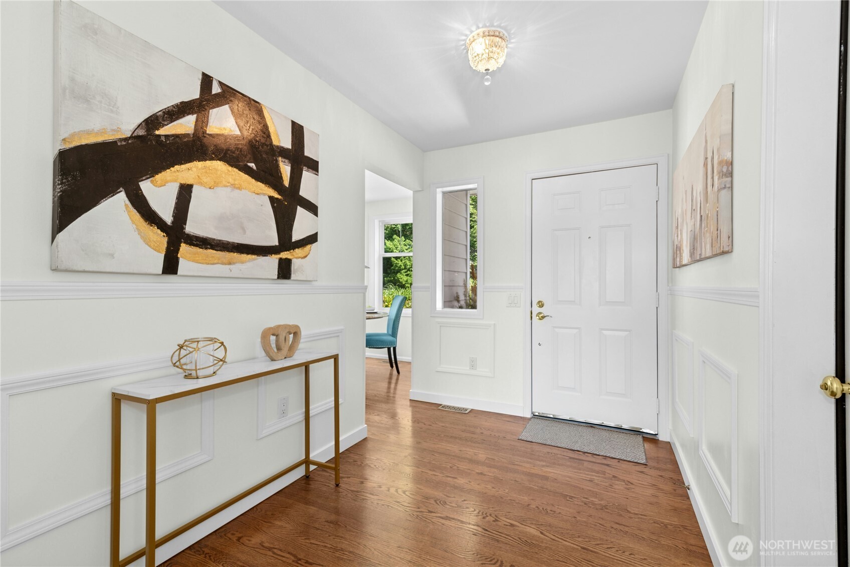 22541 Southeast 42nd Court, Unit 2252 Issaquah, WA 98029 - Photo 5 of 37 a view of an entryway with wooden floor