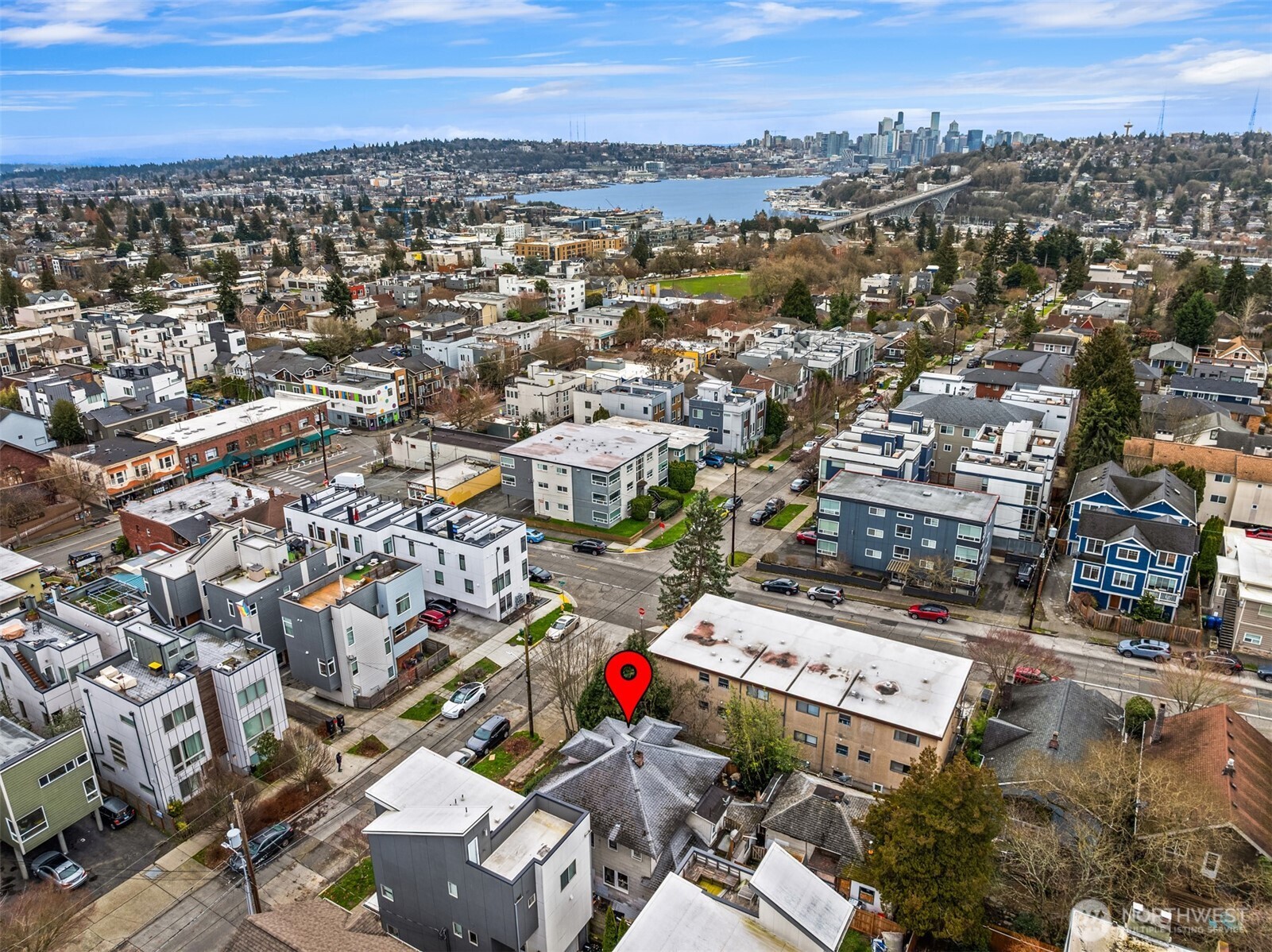 4309 Evanston Avenue North Seattle, WA 98103 - Photo 2 of 13 an aerial view of a city
