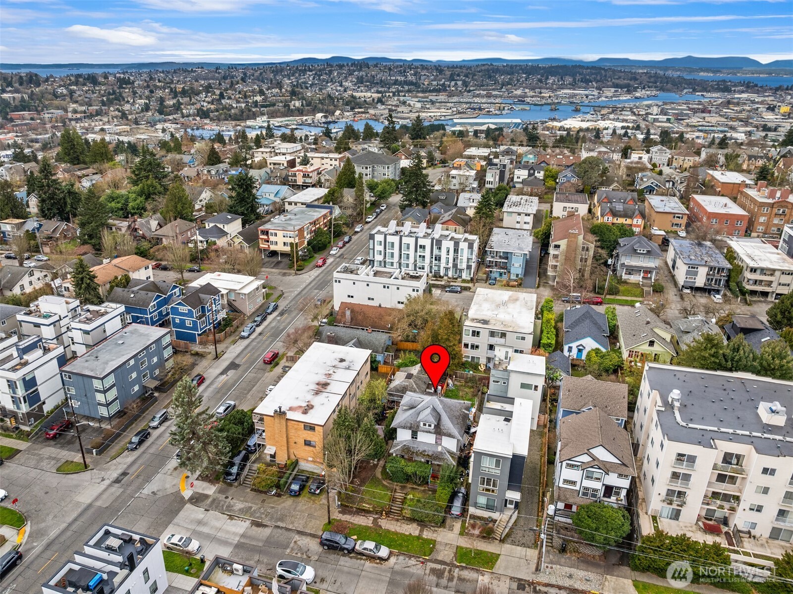 4309 Evanston Avenue North Seattle, WA 98103 - Photo 7 of 13 an aerial view of city