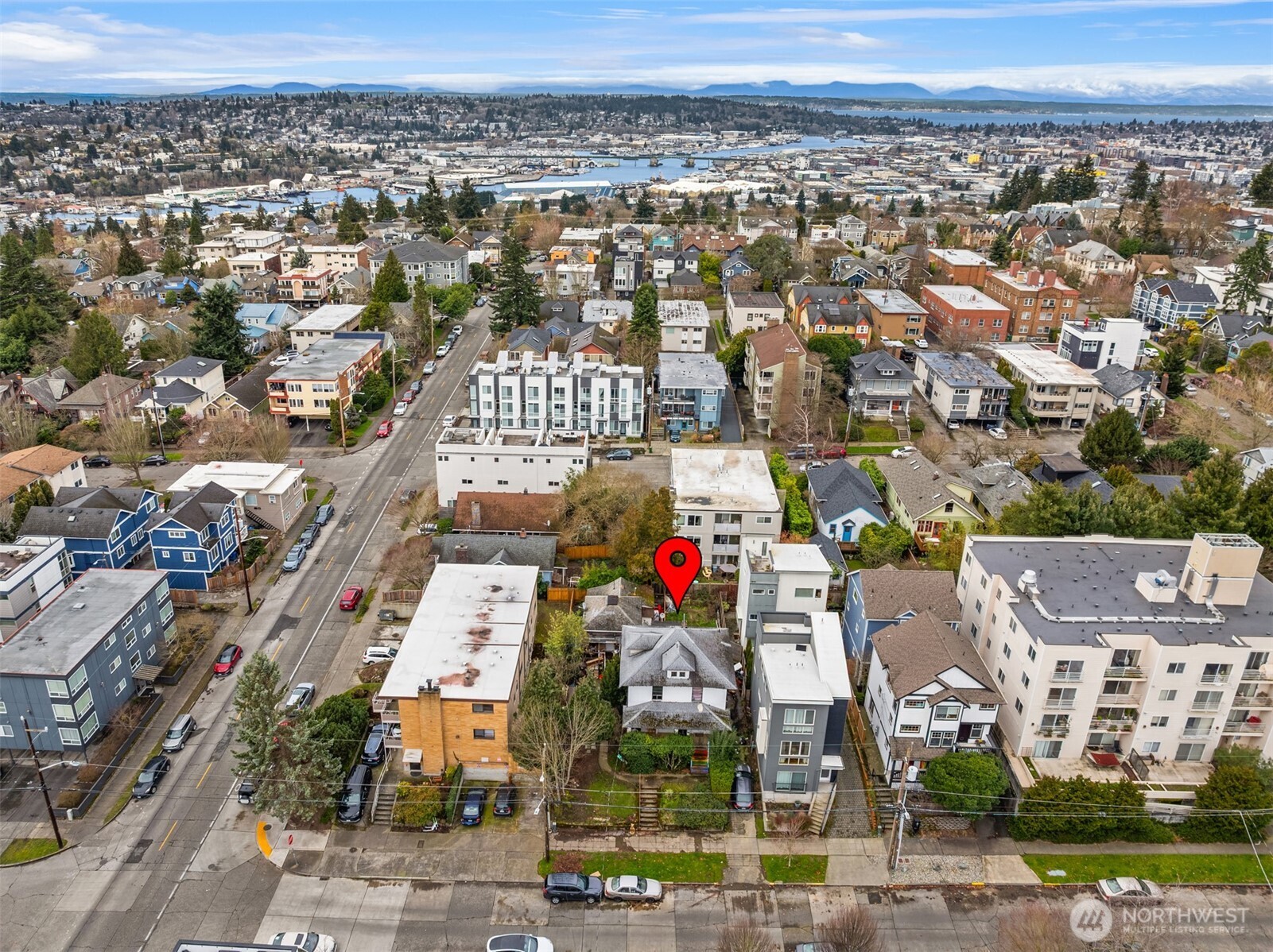 4309 Evanston Avenue North Seattle, WA 98103 - Photo 8 of 13 an aerial view of a city