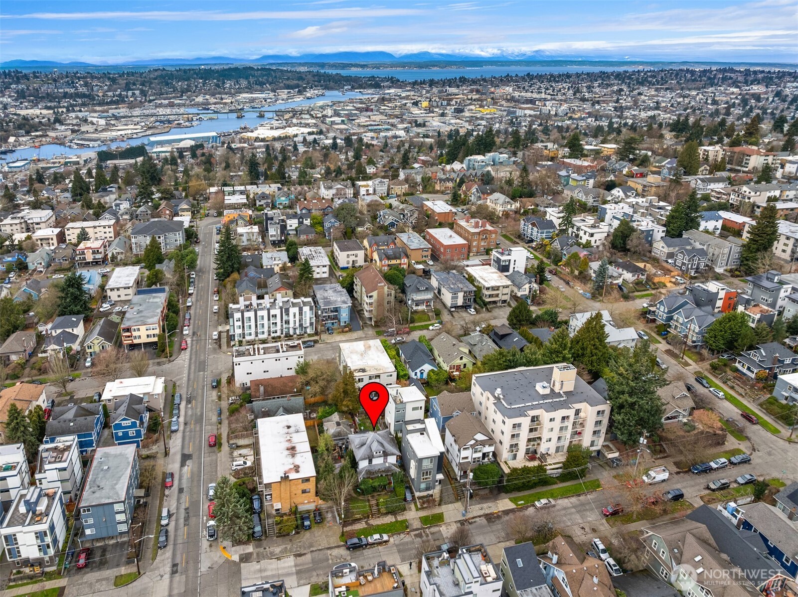 4309 Evanston Avenue North Seattle, WA 98103 - Photo 9 of 13 an aerial view of multiple house