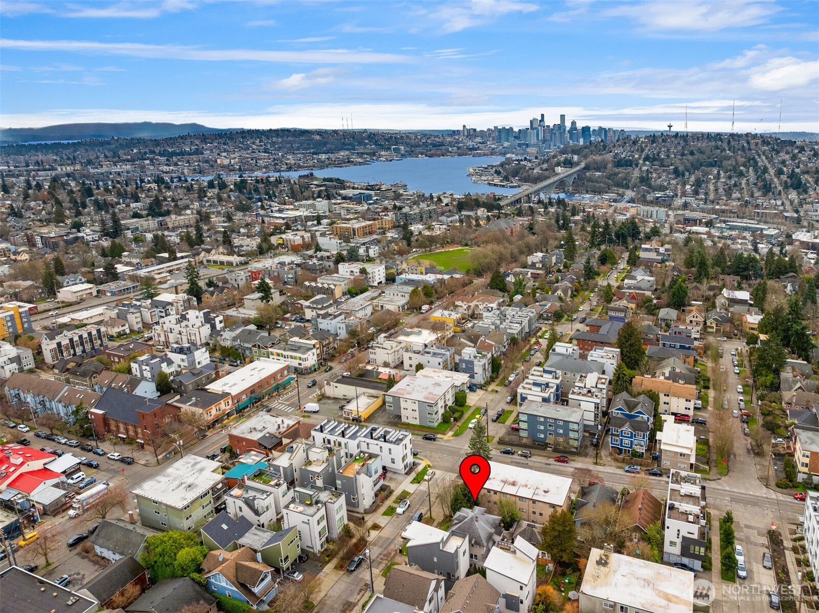 4309 Evanston Avenue North Seattle, WA 98103 - Photo 10 of 13 an aerial view of a city