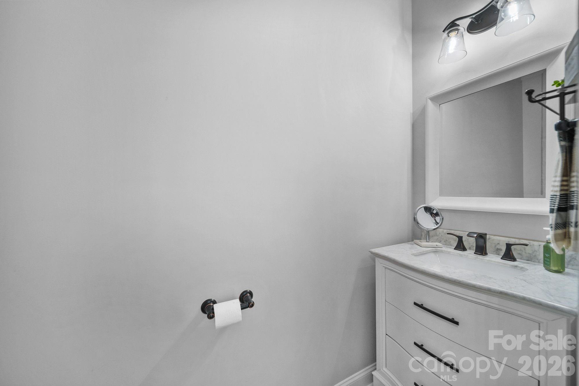 617 Caudle Road Peachland, NC 28133 - Photo 33 of 48 a bathroom with a sink and a mirror
