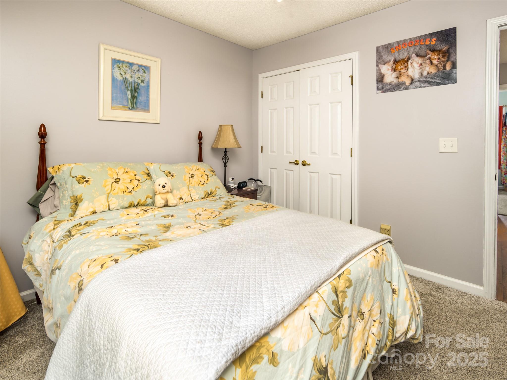 141 Black River Road Fletcher, NC 28732 - Photo 20 of 32 a bedroom with a bed and a painting on the wall