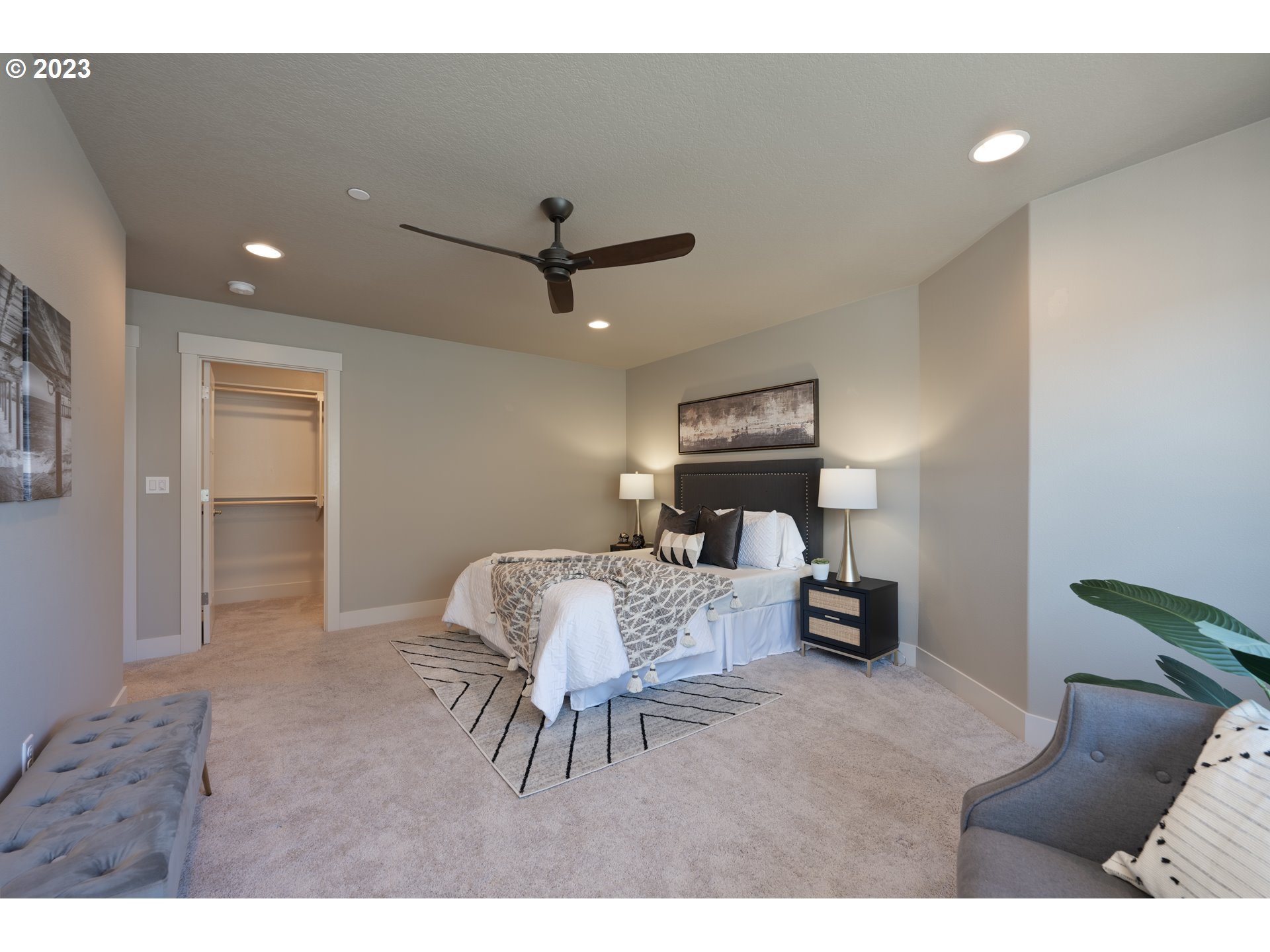 3743 Northwest 64th Avenue Camas, WA 98607 - Photo 22 of 35 a living room with furniture and a ceiling fan