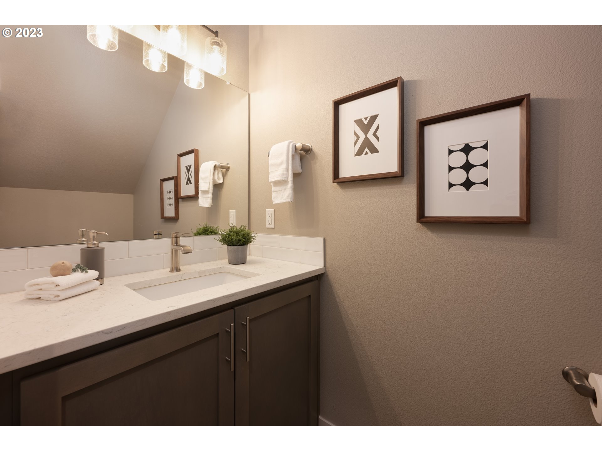 3743 Northwest 64th Avenue Camas, WA 98607 - Photo 29 of 35 a bathroom with a sink and a mirror