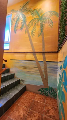 a view of ocean from a balcony