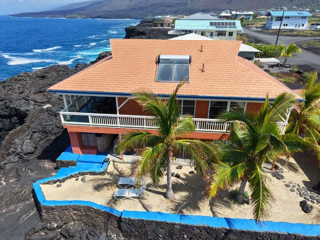 an aerial view of house with outdoor space